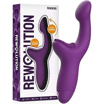 Cumpărături sigure Stimulator electric, Rewolution, REWOKISS, mov