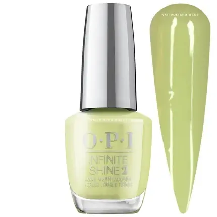 Plată securizată Lac de unghii, OPI Infinite Shine, Clear Your Cash, verde deschis