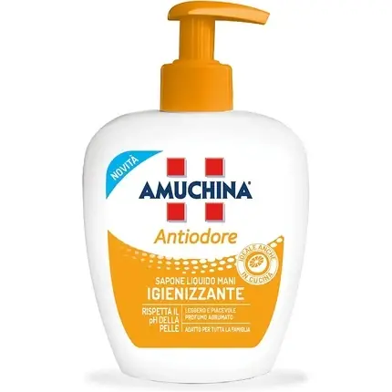 Săpun lichid, Amuchina, Antiodor, portocaliu, 250ml Ultima șansă
