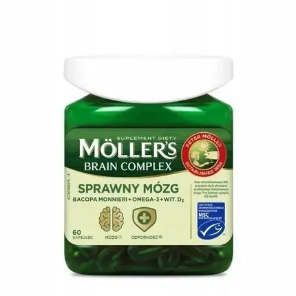 Livrare expres Supliment, Moller‘s, Brain Complex, verde, 60 capsule