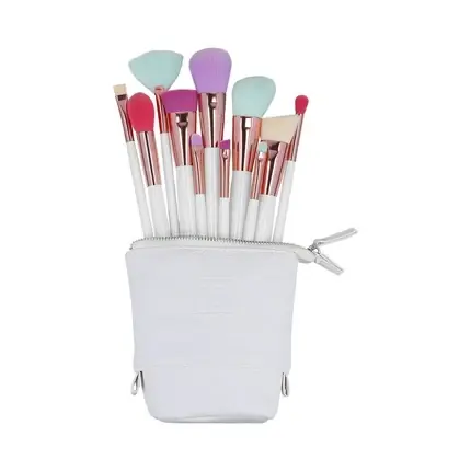 Chilipir Set pensule machiaj Ilu Basic, 11 buc, multicolor, cu etui