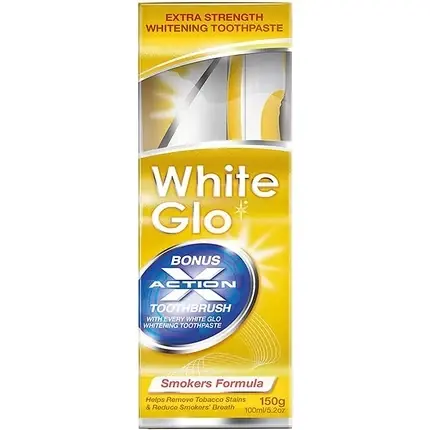 Pastă de dinți, White Glo, Smokers Formula, 150g, alb Reduceri