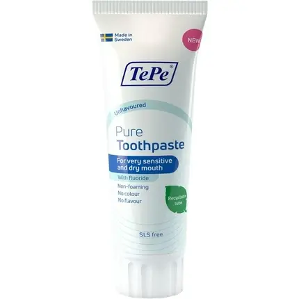 Ofertă limitată Pastă de dinți TePe Pure, unisex, alb, 100g