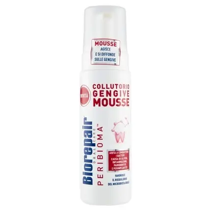 Reducere extra Apă de gură Biorepair Peribioma Mousse alb 200ml