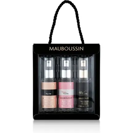 Preț promoțional Set Parfumuri Mauboussin, Pour Elle, 3 piese, negru/roz