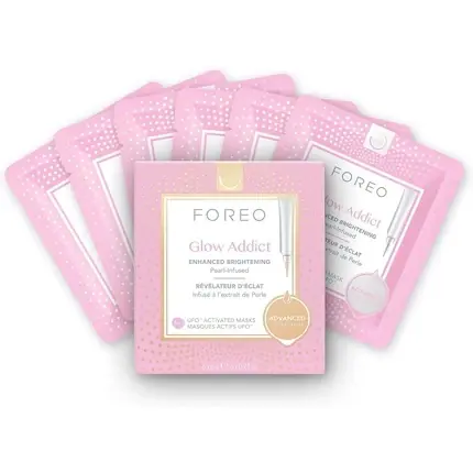 Masca facială, Foreo, Glow Addict, roz Promoție