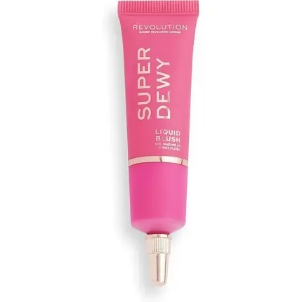 Blush lichid Makeup Revolution Superdewy roz 15ml Ofertă specială