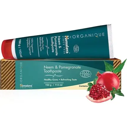 Reducere Pasta de dinți, Organique By Himalaya, Neem și rodie, 150g