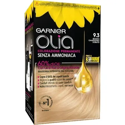 Premium Vopsea de păr Garnier Olia 9.3 Auriu Deschis 150ml
