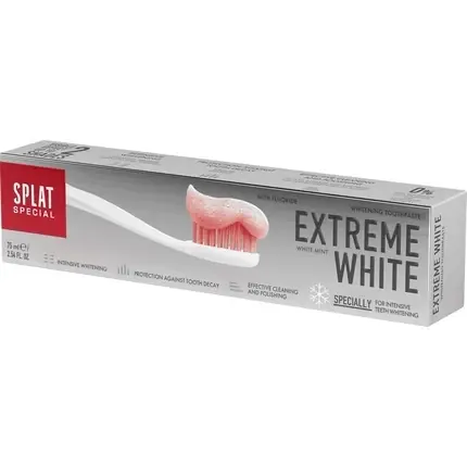 Retur gratuit Pasta de dinți, Splat, Extreme White, alb, 75 ml