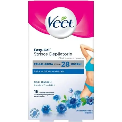 Preț redus Benzi Depilatoare, Veet, Easy-Gel, 16 bucati, piele sensibila