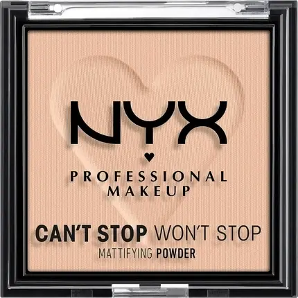 Retur ușor Pudră Față, NYX, Can‘t Stop Won‘t Stop, Light Medium