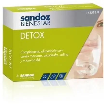 Chilipir Capsule Detox, Sandoz, 30 buc, verde
