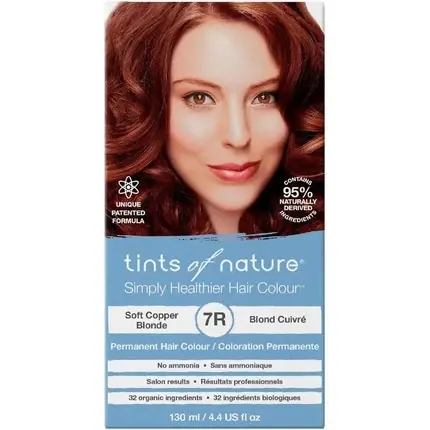 Reducere extra Vopsea de păr, Tints Of Nature, Soft Copper Blonde, permanentă, 130ml