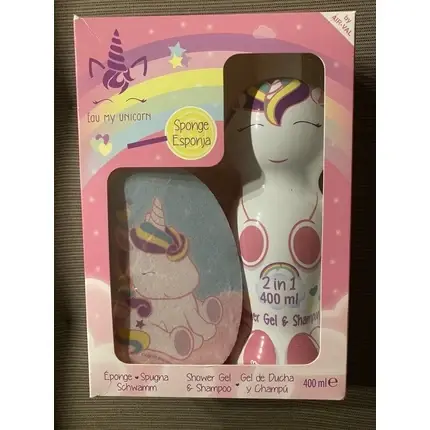 Nu rata Gel de Duș și Șampon, Air-Val, 400ml, unicorn, burete