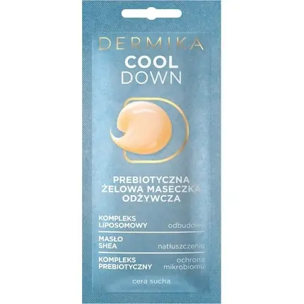 Noutate Mască facială Dermika Cool Down, 10ml, prebiotică, albastră
