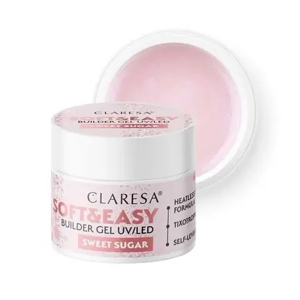 Gel Constructie, Claresa, Soft & Easy Sweet Sugar, roz sidefat Disponibil imediat