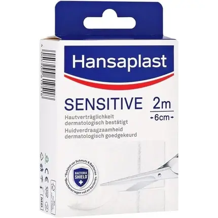 Reducere specială Plasture, Beiersdorf Hansaplast Sensitive, alb, 6cm x 2m
