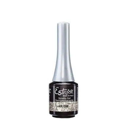 Gel unghii, Estrosa, Glitter Glow, argintiu Doar azi
