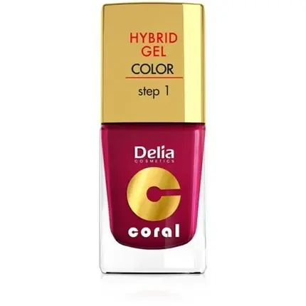 Ofertă de sezon Lac de unghii gel, Delia, Coral Hybrid, visiniu, 11ml