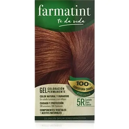 Reduceri Vopsea păr, Farmatint, 5R Copper Brown, fără amoniac