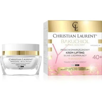 Ofertă limitată Cremă anti-rid Christian Laurent Bakuchiol, 40+, 50 ml
