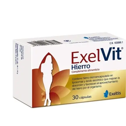 Cel mai bun preț Supliment Fier, Exelvit, 30 Capsule
