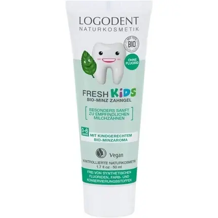 Pasta de dinți copii, Logona Fresh Kids, mentă, 50ml Chilipir