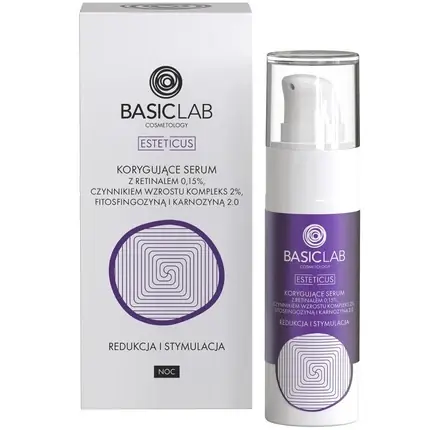 Ser anti-îmbătrânire, Basiclab Dermocosmetics, retinol, 30ml Plată sigură