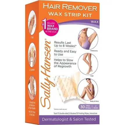 Kit benzi depilatoare, Sally Hansen, SH2040, alb-portocaliu Reduceri