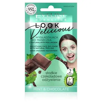 Masca Față, Eveline Cosmetics, Look Delicious, mentă și ciocolată Cel mai bun preț