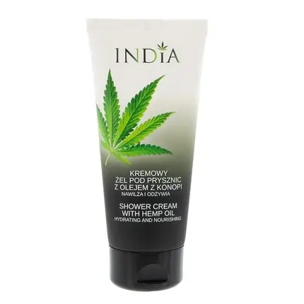 Lichidare de stoc Cremă de duș, India Cosmetics, ulei de cânepă, 200ml