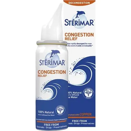 Expediere rapidă Spray nazal, Sterimar, Congestion Relief, 50ml, alb