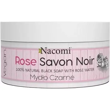 Lichidare de stoc Săpun facial, Nacomi, Rose Savon Noir, negru