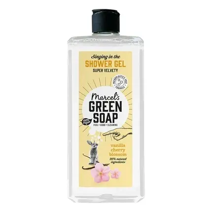 Plată sigură Gel de duș Marcel‘s Green Soap, vanilie și floare de cireș, 300ml