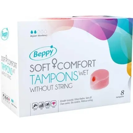 Tampoane Beppy, Soft Comfort, fără ață, 8 bucăți Retur ușor