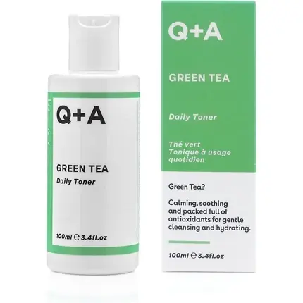 Lichidare de stoc Toner facial, Q+A, Green Tea, 100ml