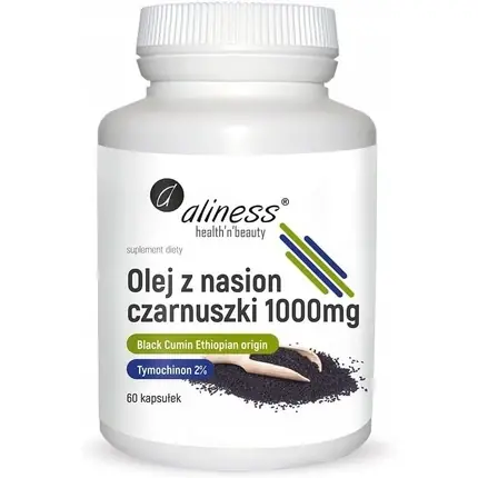 Ulei Negru, Aliness, 1000mg, 60 capsule, ethiopian Cel mai vândut