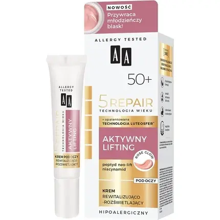 Livrare expres Cremă Ochi, AA, 5Repair, alb, lifting activ