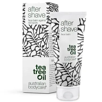 Ultima șansă Balsam Aftershave, Tea Tree Oil Australian, 100ml, alb-negru