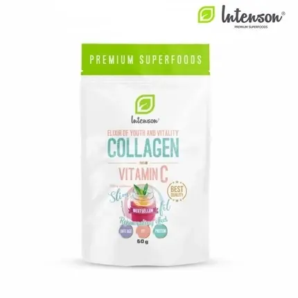 Pulbere colagen Intenson, vitamina C, 100g Livrare expres