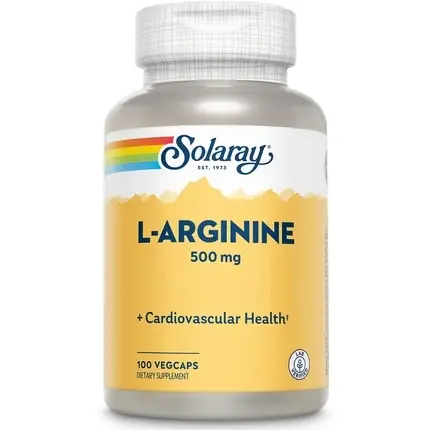 Doar azi Supliment, Solaray, L-Arginine, 500mg, 100 VegCaps