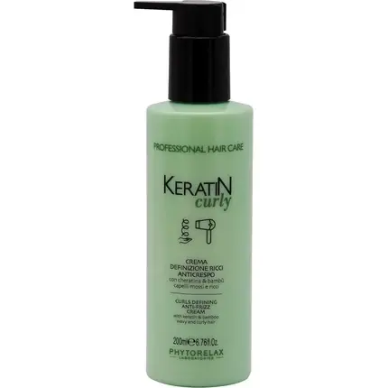 Cremă păr, Phytorelax, Keratin Curly, verde Nu rata