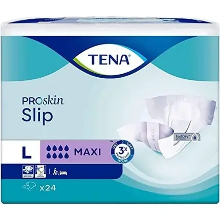 Ofertă exclusivă Scutece Incontinență, Tena, Slip Proskin Maxi, alb, L