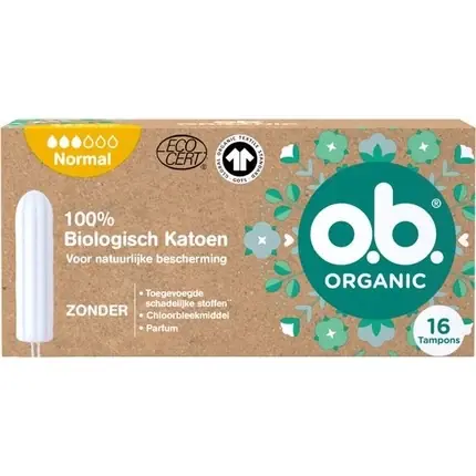 Ofertă de sezon Tampon, O.B, Normal, 100% bumbac organic