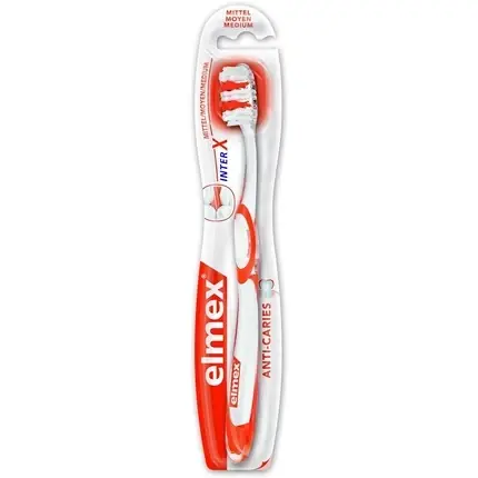 Super ofertă Periuță de dinți, Elmex, Interx Medium, portocaliu-roșu