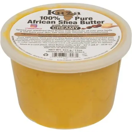 Unt de Corp, Kuza, 100% Shea Africană, Cremă, 425g Ultima șansă