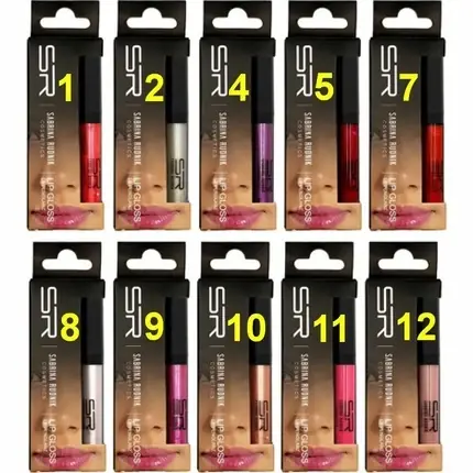 Nu rata Gloss de buze, Sabrina Cosmetics, 10 culori, diverse nuanțe