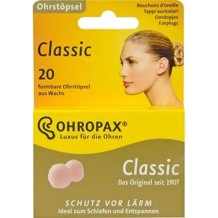Dopuri de urechi, Ohropax, Classic, ceară, culoare roz Mai ieftin