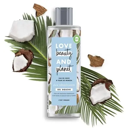 Gel de duș Love Beauty And Planet, Refreshing Rain, cocos, 400ml Ultima șansă